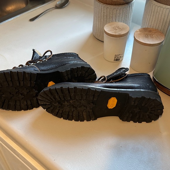 Frye Black Leather Ankle Boots - Picture 2 of 2